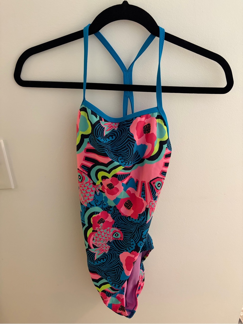 Women’s Speedo One-Piece Swimsuit - Blue and Pink- size 34- NEW WITHOUT TAGS